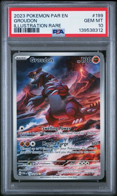 PARADOX RIFT #199 GROUDON ILLUSTRATION RARE PSA 10