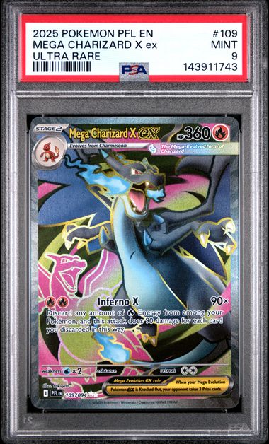 Mega Charizard EX 109/094 PSA 9