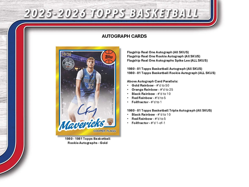 2025/26 Topps Basketball Mega Box