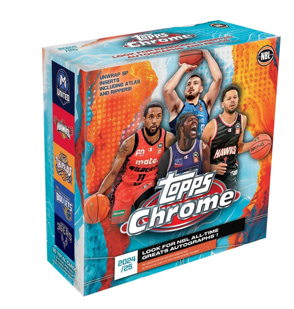 Topps Chrome NBL 2024/2025 Basketball Trading Cards - Mega Box