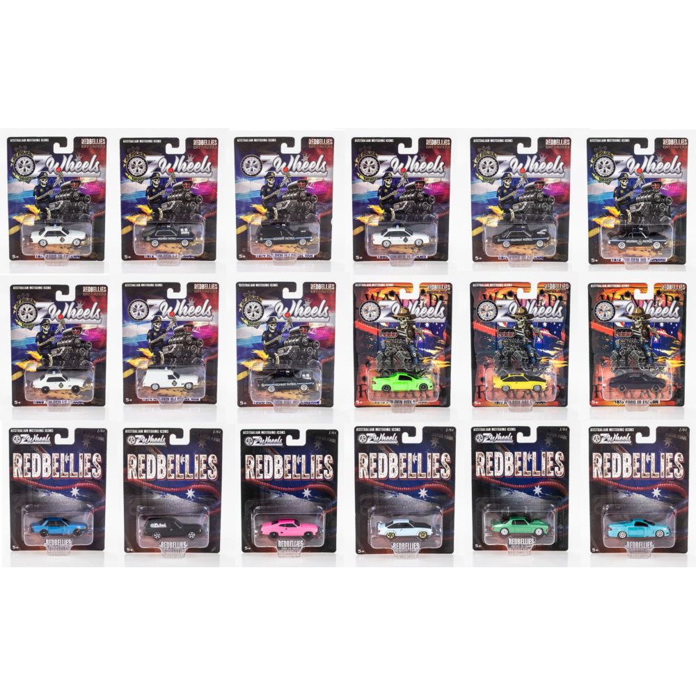 1:64 Red Bellies Carded S1 Assorted