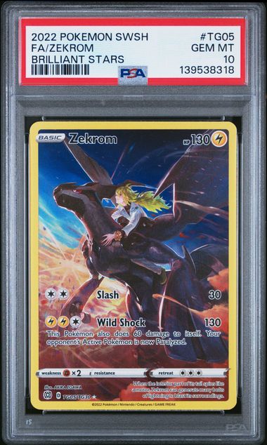 BRILLIANT STARS #TG05 FA/ZEKROM PSA 10