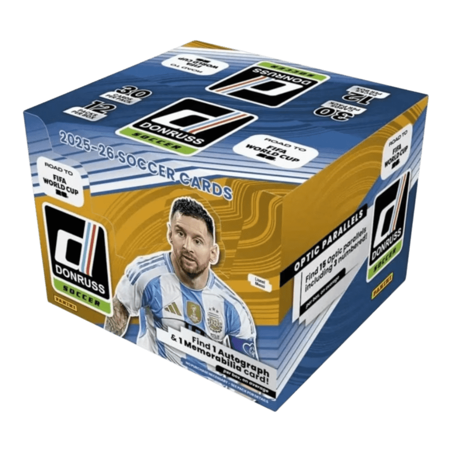 Soccer – 2025-26 Donruss Road to World Cup Soccer Hobby Trading Cards (Display of 12)