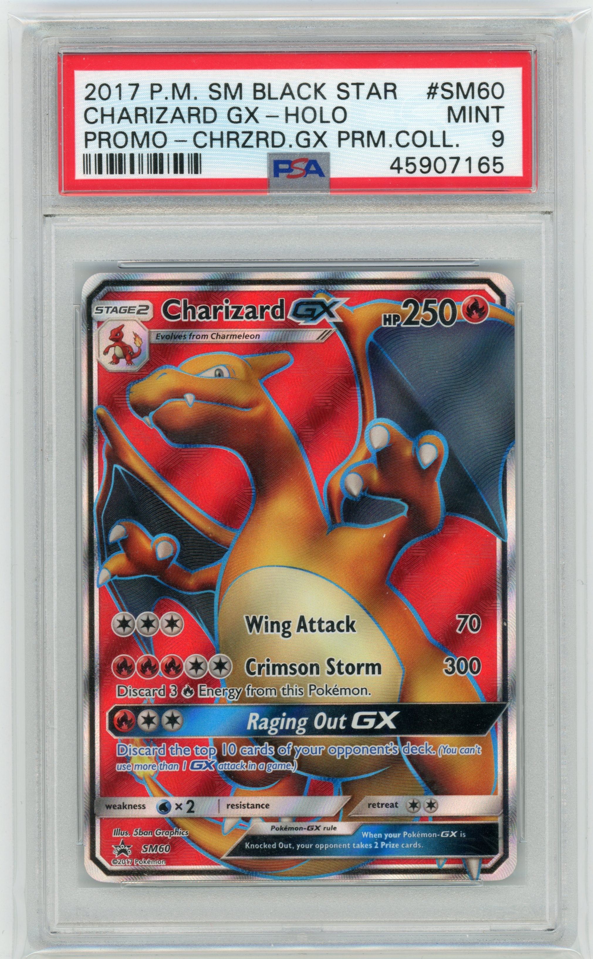 Charizard GX SM60 PSA 9