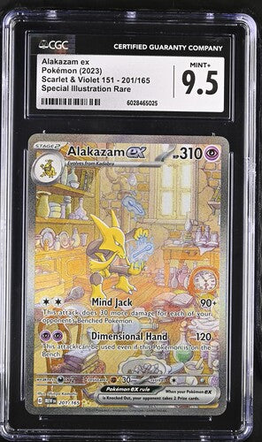 Pokemon Alakazam ex 151 201/165 Special Illustration Rare CGC 9.5