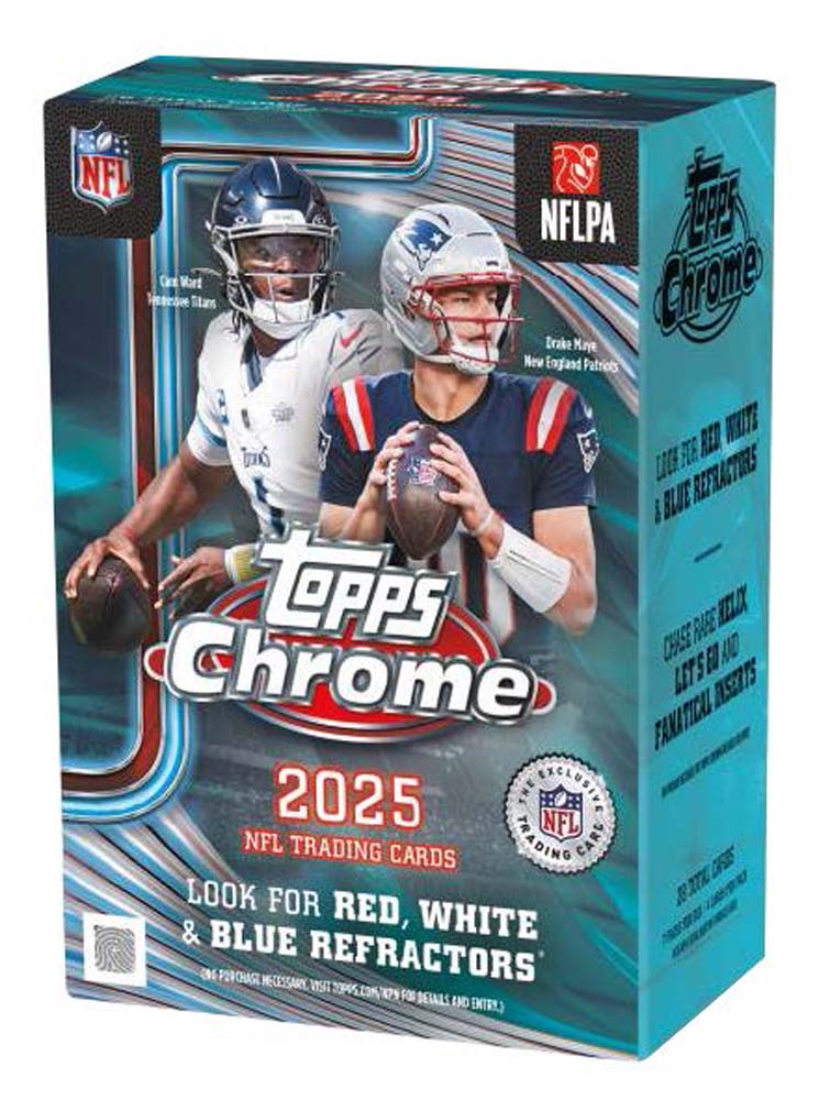 Topps 2025 Chrome NFL Football Value Box
