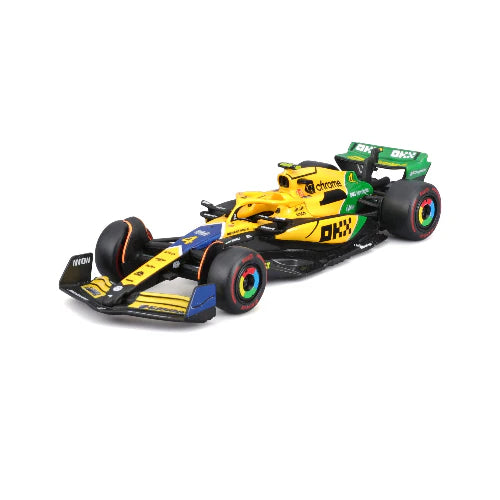 Bburago F1 without Helmet 1:43 2024 McLaren F1 Senna Livery Driver #4 Norris WB