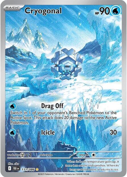 Cryogonal 111/086 (SV: Black Bolt)  - Holofoil
