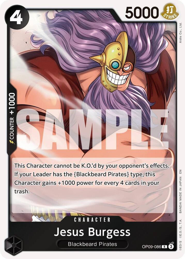 Jesus Burgess (Reprint) OP09-086 (Premium Booster -The Best- Vol. 2)  - Foil