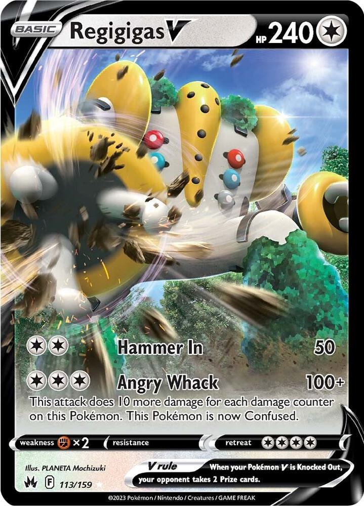 Regigigas V 113/159 (Crown Zenith)  - Holofoil
