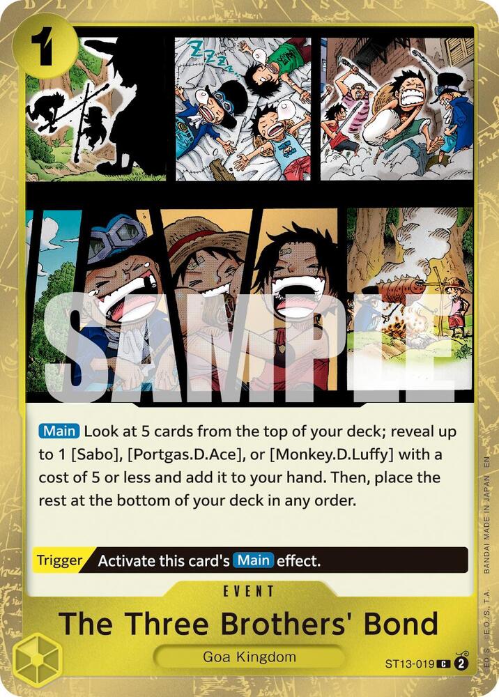 The Three Brothers' Bond ST13-019 (Premium Booster -The Best- Vol. 2)  - Pirate Foil