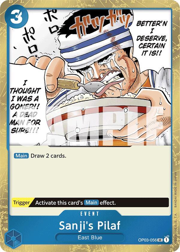 Sanji's Pilaf OP03-056 (Premium Booster -The Best-)  - Jolly Roger Foil