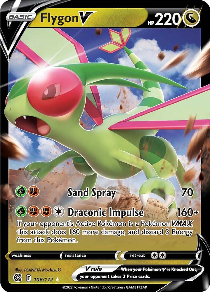 Flygon V 106/172 (SWSH09: Brilliant Stars)  - Holofoil