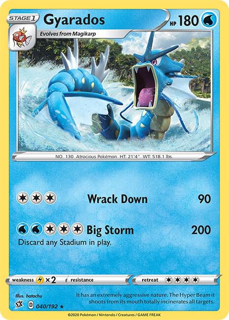 Gyarados 040/192 (SWSH02: Rebel Clash)  - Holofoil