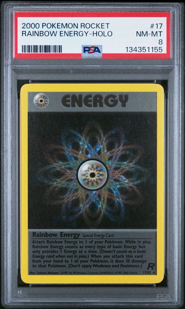 2000 POKEMON ROCKET #17 RAINBOW ENERGY-HOLO (B)