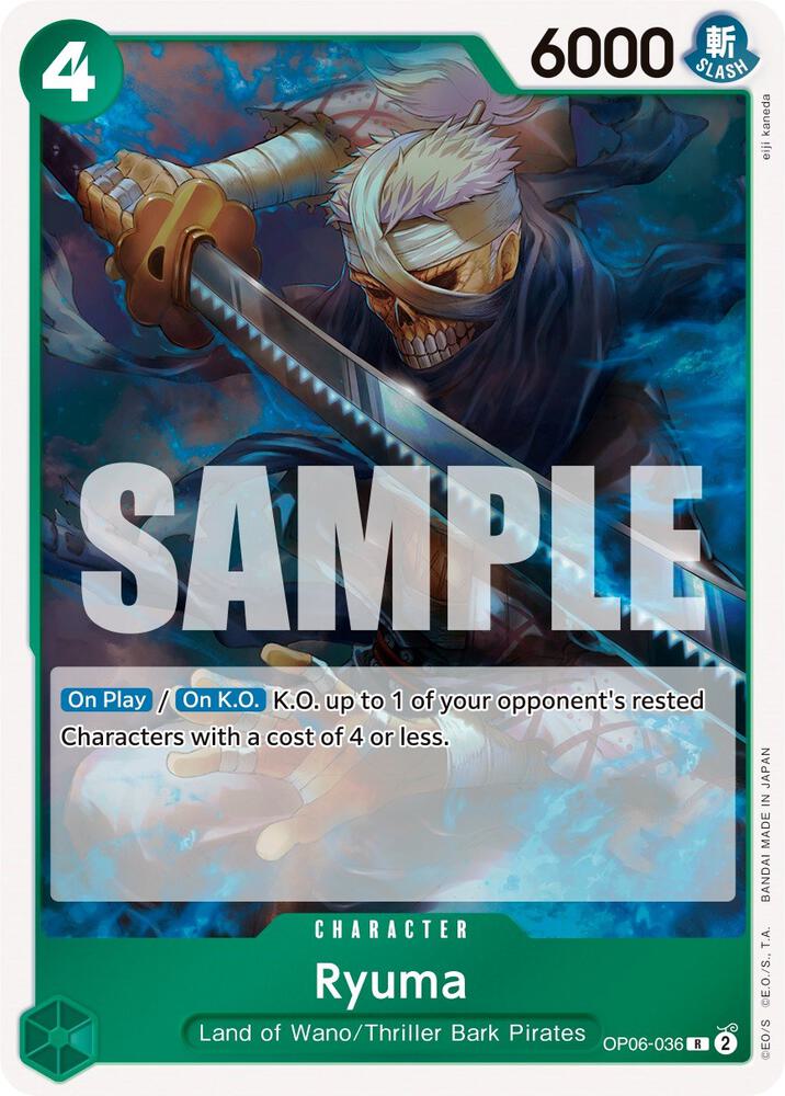 Ryuma OP06-036 (Wings of the Captain)  - Foil