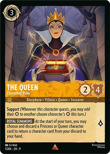 The Queen, Conceited Ruler 1/204 (Fabled)  - Cold Foil