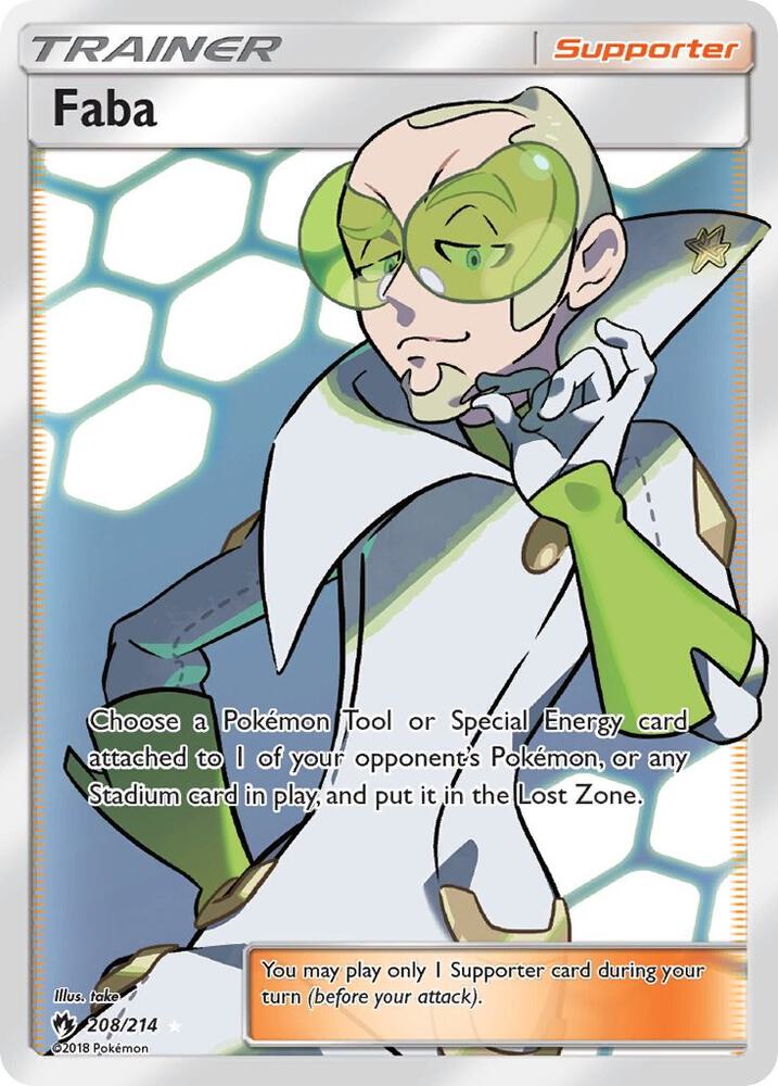 Faba 208/214 (SM - Lost Thunder)  - Holofoil