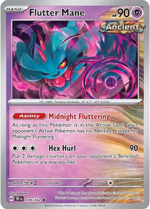 Flutter Mane 078/162 (SV05: Temporal Forces)  - Reverse Holofoil