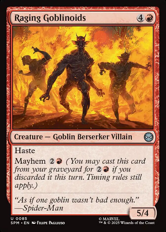 Raging Goblinoids 85/198 (Marvel's Spider-Man)  - Foil