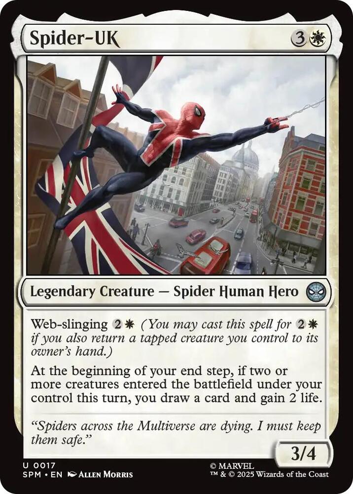 Spider-UK 17/198 (Marvel's Spider-Man)  - Foil