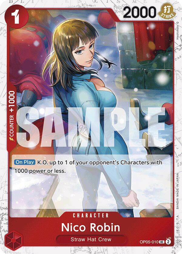 Nico Robin OP05-010 (Premium Booster -The Best-)  - Jolly Roger Foil