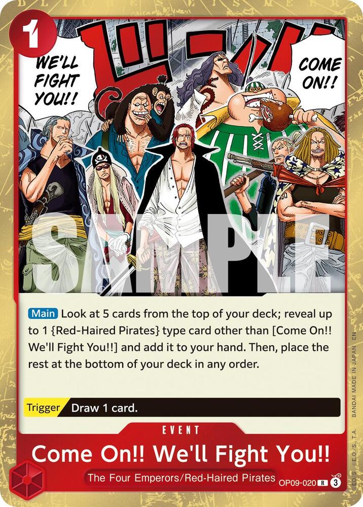 Come On!! We'll Fight You!! (Reprint) OP09-020 (Premium Booster -The Best- Vol. 2)  - Foil
