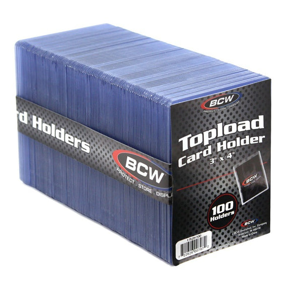 BCW Toploader Card Holder Standard 100 Ct (3
