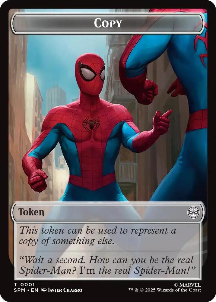 Copy Human Citizen Double Sided Token 1 // 4 (Marvel's Spider-Man)  - Foil