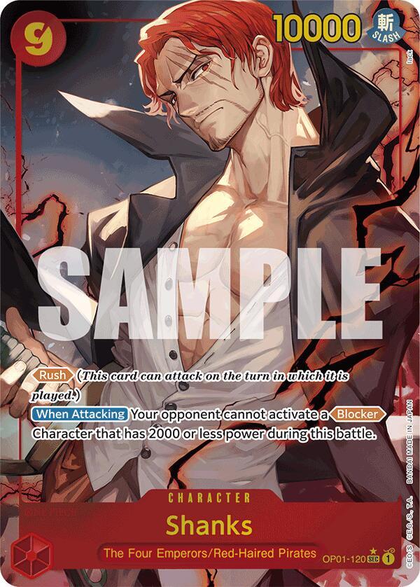Shanks OP01-120 (Premium Booster -The Best-)  - Alternate Art Foil