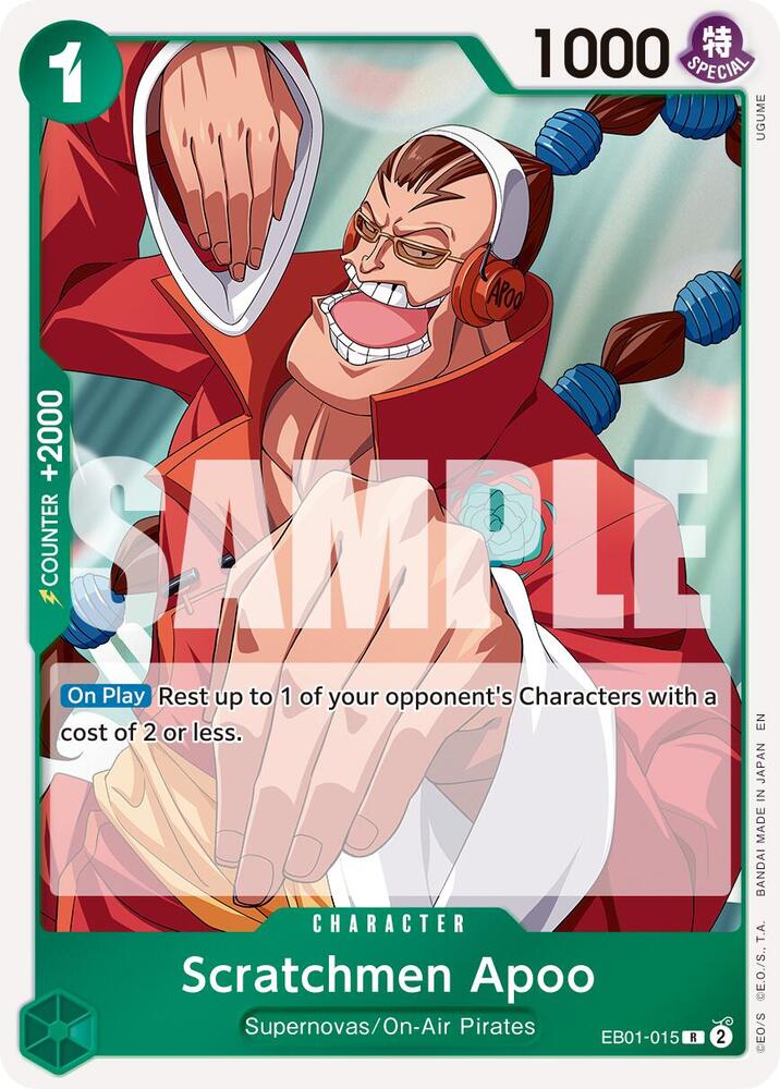 Scratchmen Apoo (Reprint) EB01-015 (Premium Booster -The Best- Vol. 2)  - Foil