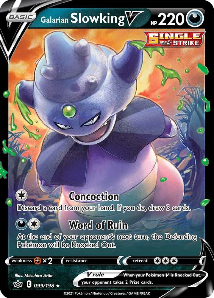 Galarian Slowking V 099/198 (SWSH06: Chilling Reign)  - Holofoil