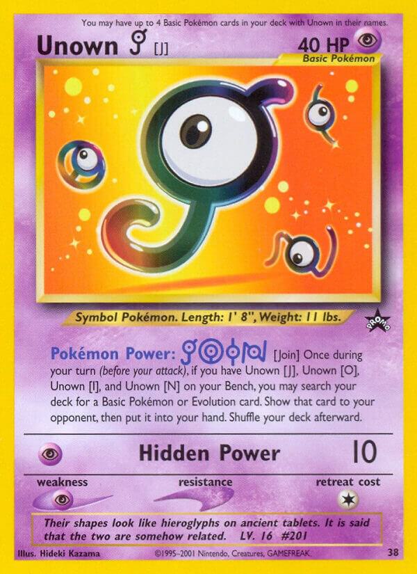 Unown J 38/53 (WoTC Promo) 