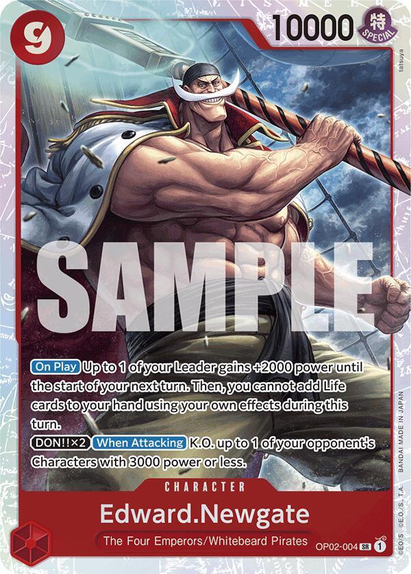 Edward.Newgate (Reprint) OP02-004 (Premium Booster -The Best-)  - Foil