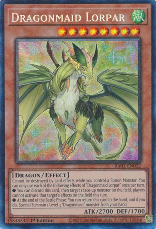 Dragonmaid Lorpar PCR RA03-EN022 (Quarter Century Bonanza)  - 1st Edition