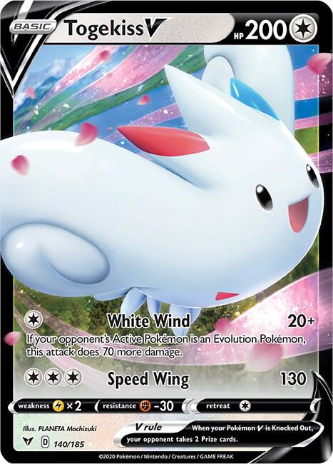 Togekiss V 140/185 (SWSH04: Vivid Voltage)  - Holofoil