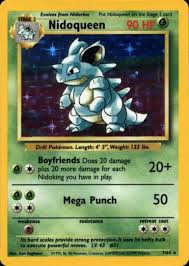 Nidoqueen NO STAMP ERROR - Holo Rare - 7/64 (LP)