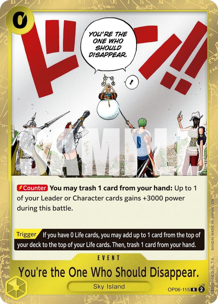 You're the One Who Should Disappear. OP06-115 (Premium Booster -The Best- Vol. 2)  - Foil