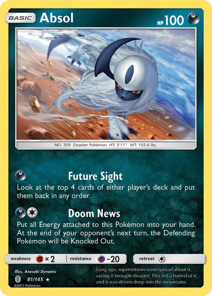 Absol 81/145 (SM - Guardians Rising)  - Holofoil