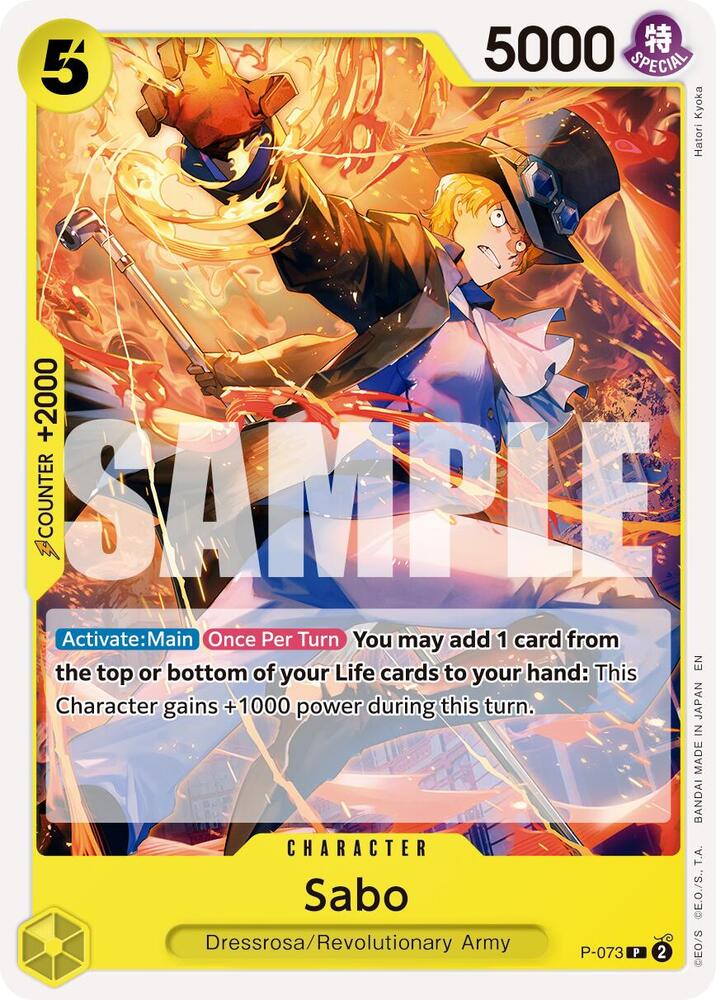 Sabo P-073 (Premium Booster -The Best- Vol. 2)  - Pirate Foil