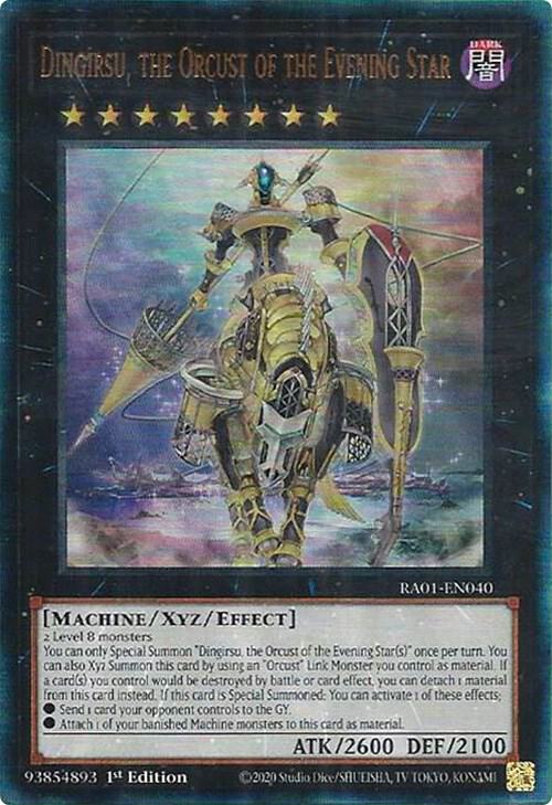 Dingirsu the Orcust of the Evening Star PUR RA01-EN040 (25th Anniversary Rarity Collection)  - 1st Edition