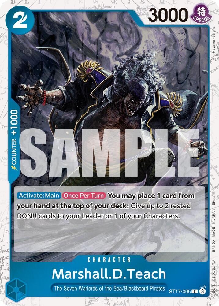 Marshall.D.Teach ST17-005 (Premium Booster -The Best- Vol. 2)  - Pirate Foil