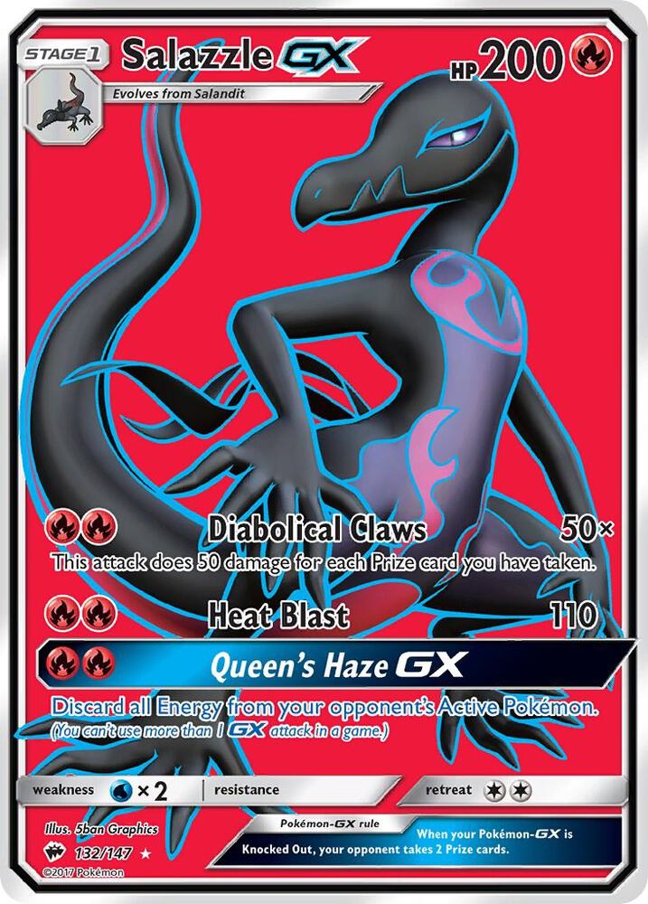 Salazzle GX 132/147 (SM - Burning Shadows)  - Holofoil