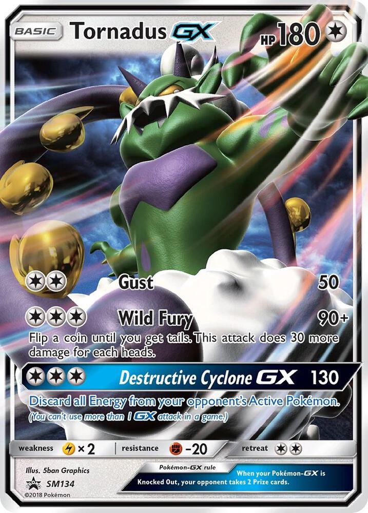 Tornadus GX SM134 (SM Promos)  - Holofoil