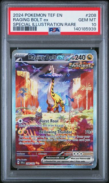 TEMPORAL FORCES #208 RAGING BOLT ex SPECIAL ILLUSTRATION RARE PSA10