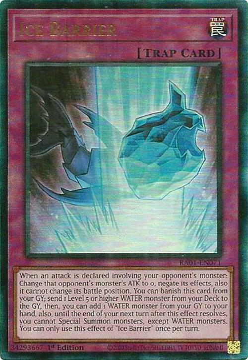 Ice Barrier PUR RA01-EN071 (25th Anniversary Rarity Collection)  - 1st Edition