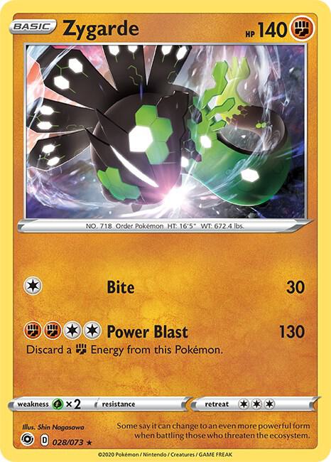 Zygarde 28/73 (Champion's Path)  - Holofoil