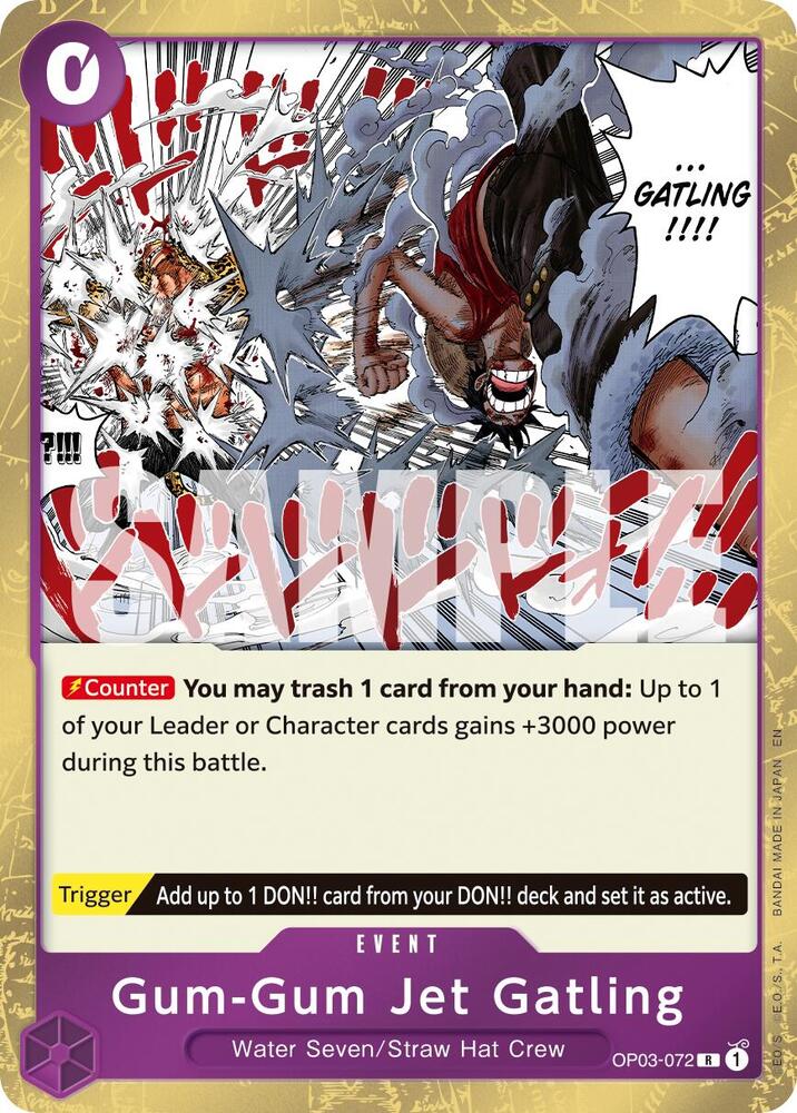 Gum-Gum Jet Gatling OP03-072 (Premium Booster -The Best- Vol. 2)  - Foil