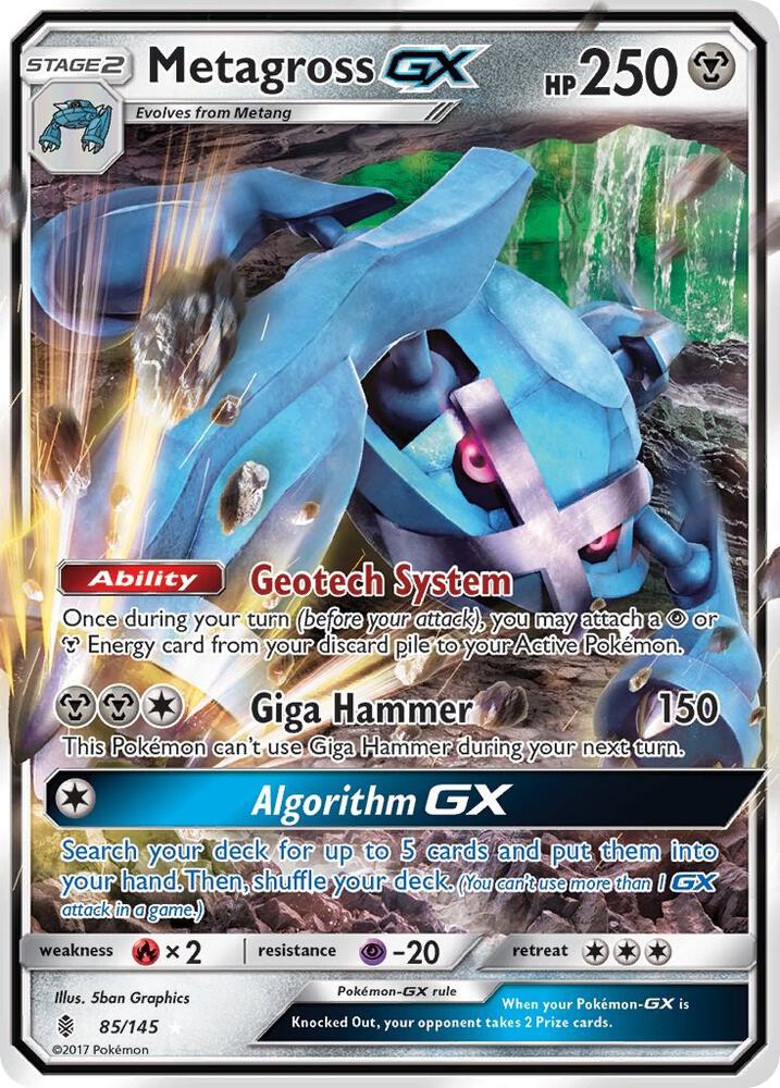 Metagross GX 85/145 (SM - Guardians Rising)  - Holofoil