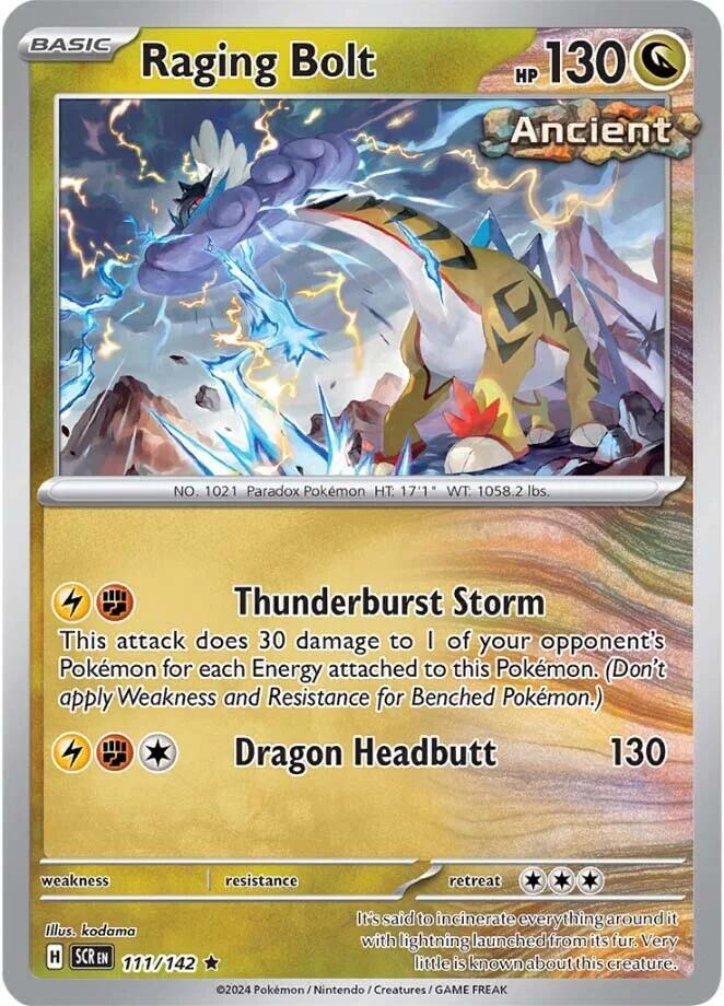 Raging Bolt 111/142 (SV07: Stellar Crown)  - Holofoil